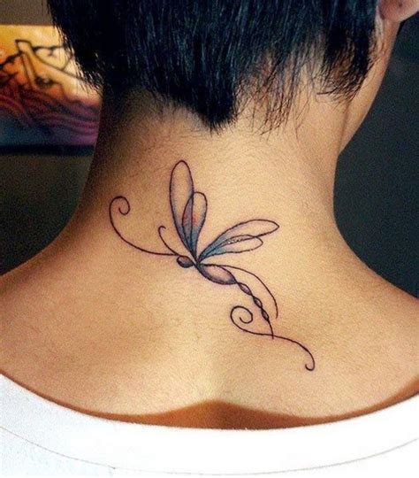 230 Cute Back Neck Tattoos For Girls 2021 With Meaning