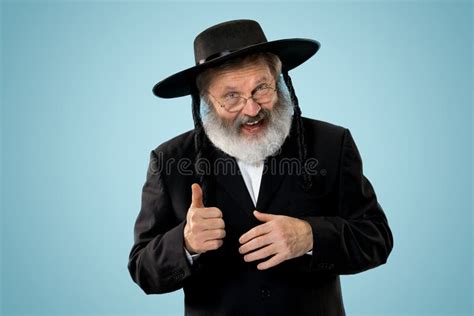 Portrait Of Old Senior Orthodox Hasdim Jewish Man Stock Image Image