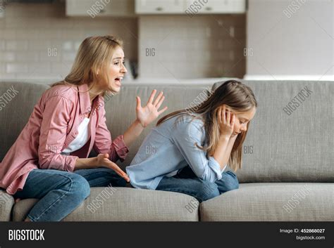 Angry Mother Scolding Image And Photo Free Trial Bigstock