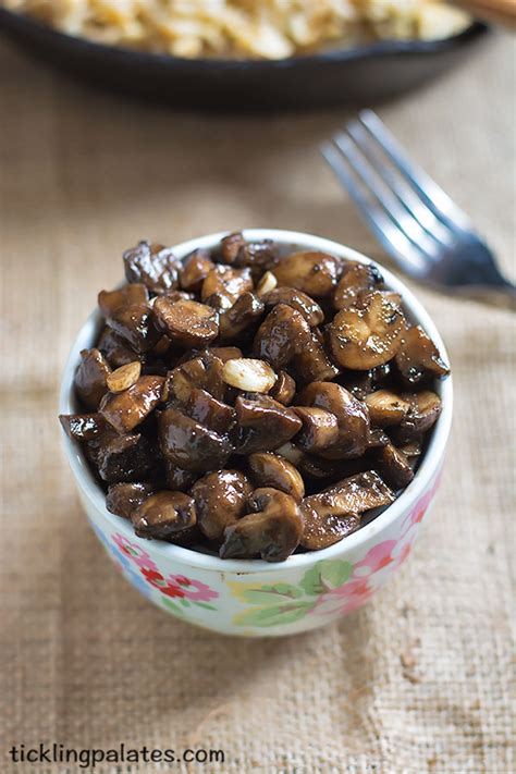 Balsamic Mushrooms Recipe How To Make Balsamic Mushrooms Tickling