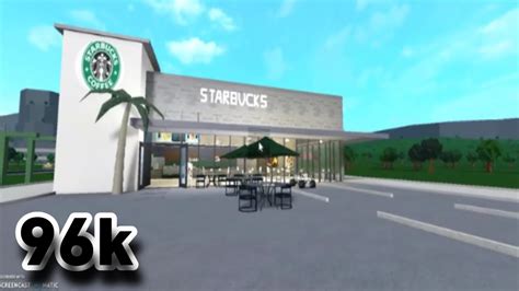 Roblox Bloxburg Starbucks Coffee 96k Mothplaysbloxburg Youtube