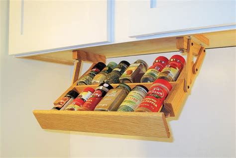 Under Cabinet Mounted Mini Spice Rack By Spiceracksandmore On Etsy