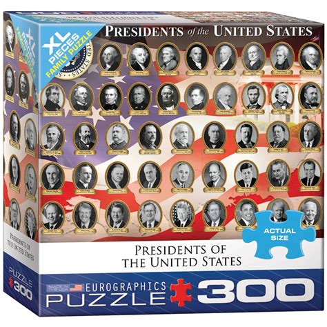 Presidents Of The United States Puzzle 300 Pieces Eurographics
