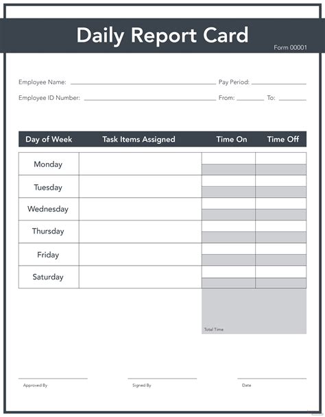 Online Report Cards : Free Student Report Card Template in Adobe ...