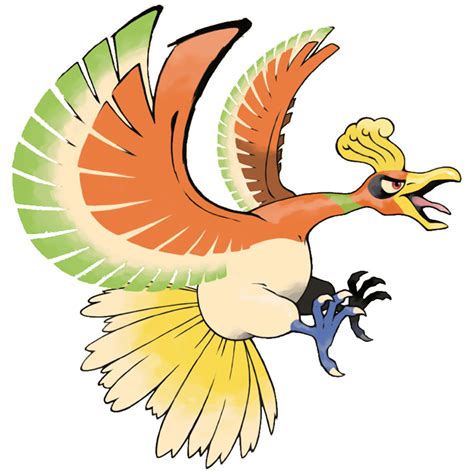 Ho Oh Cover Art Characters And Art Pokémon Heartgold And Soulsilver