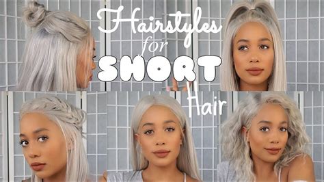 7 chic ways to style short hair, courtesy of pinterest | short … ♥ easy everyday headband hairstyles for short and long hair … QUICK + EASY HAIRSTYLES FOR SHORT HAIR! - YouTube