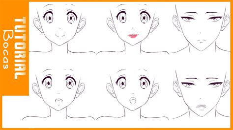 TUTORIAL DE DIBUJO Como Dibujar Bocas Estilo Anime YouTube