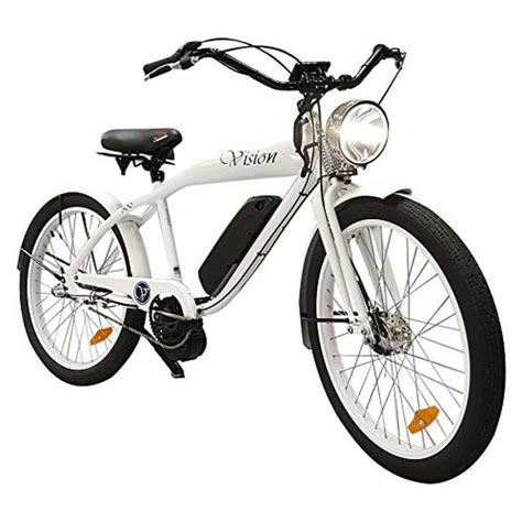 Phantom Vision Electric Bicycle Bike White Speeds Up To 25mph