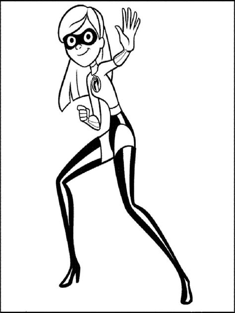 Incredibles 2 Coloring Pages Getcoloringpagescom