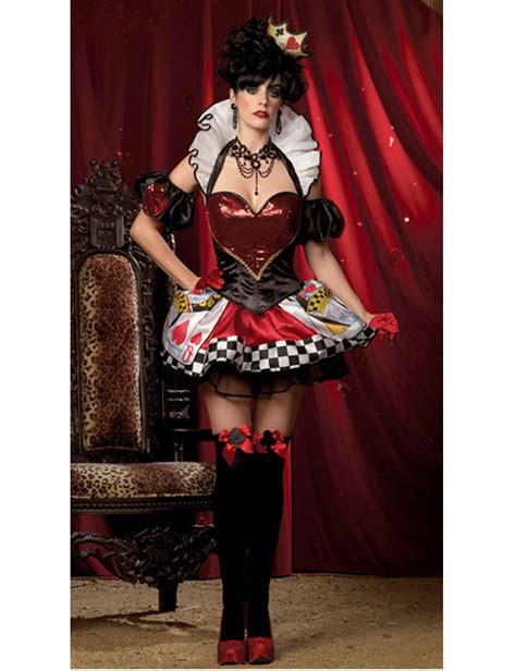 Moonight Hot Seller Elegant Women Queen Of Heart Costumes Sexy Queen