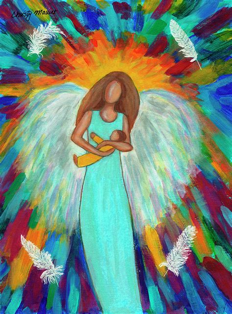 Angel Mother Painting By Christy Mawet Fine Art America