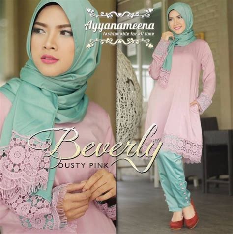 Model baju batik kombinasi menggunakan kain polos, sifon, bolero, embos, dan brokat. Model Baju Terbaru Fashion Muslimah Modern Online: Contoh ...