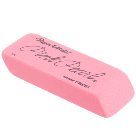 Paper Mate 70521 Large Pink Pearl Eraser 12pack