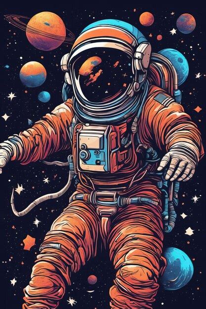 Premium Ai Image An Illustration Of A Astronaut In Space With The