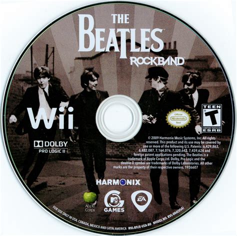 The Beatles Rock Band 2009 Wii Box Cover Art Mobygames