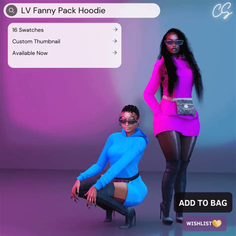Sims 4 Lv Fanny Pack Hoodie The Sims Game