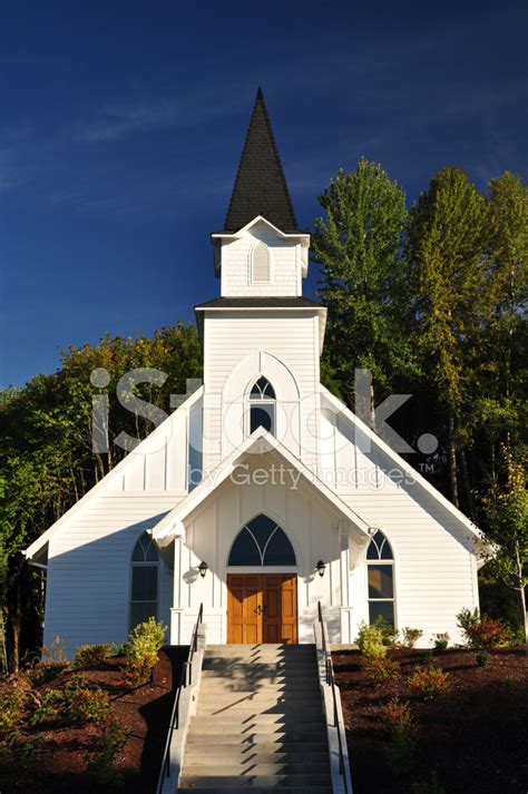 White Church Stock Photo Royalty Free Freeimages