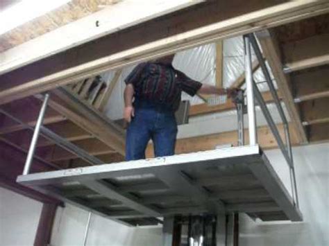 If you are an avid diy person, it may take about two or three days to complete a garage loft like that. ELEVATOR DIY - YouTube