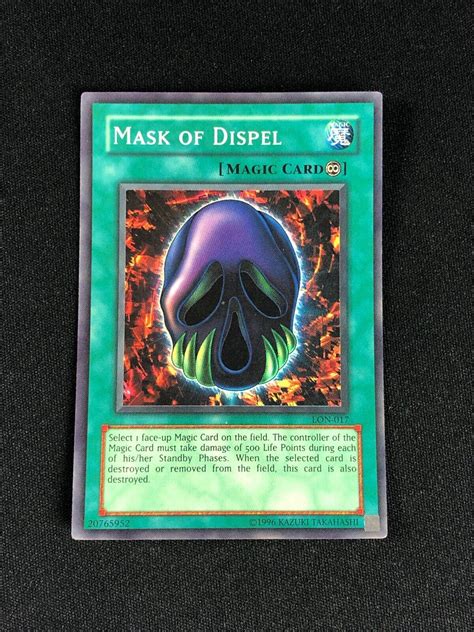 Yugioh Mask Of Dispel Lon 017 Super Playedgeware Ebay