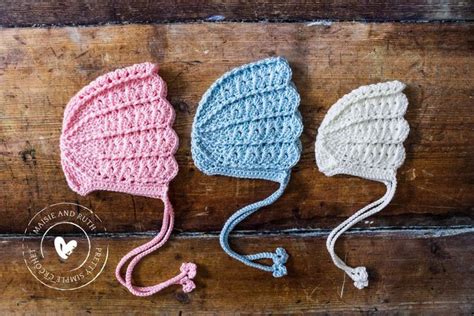 Easy Crochet Baby Bonnet Free Pattern Maisie And Ruth Crochet