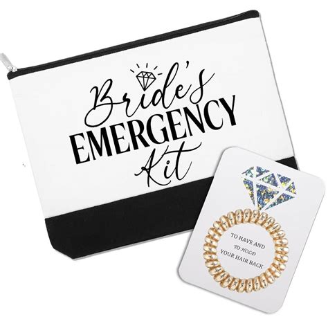 Brides Emergency Kit With Hair Tie Personalized Brides