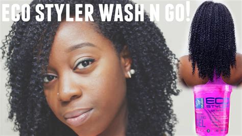 Wash N Go Using Eco Styler Gel Natural Hair Youtube