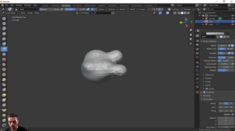 Basics of sculpting in blender tutorial - YouTube