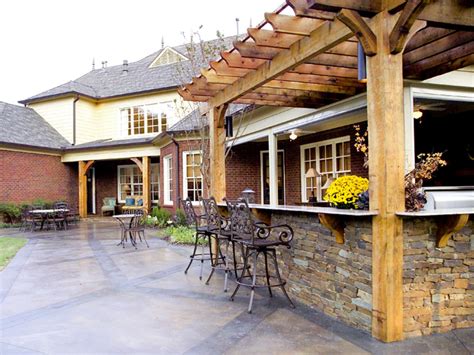 Outdoor kitchen and sit down bar! Outdoor Kitchen Bars: Pictures, Ideas & Tips From HGTV | HGTV