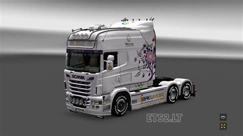Scania Rs Exc Longline Rjl Baku Skin Ets Mods