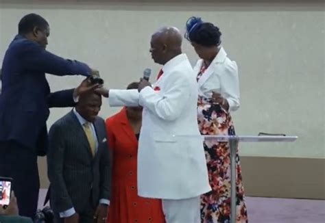 Photos Pastor Oyedepos Son Isaac Gets Fathers Blessings Unveils