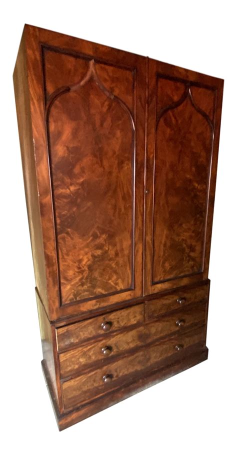 Vintage Burled Wood Armoire | Wood armoire, Burled wood, Wood