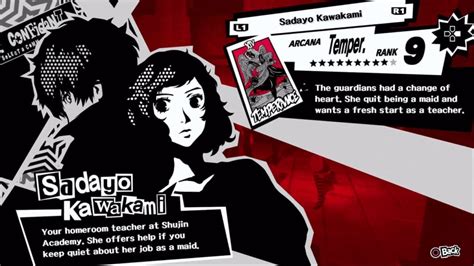 Persona Royal Sadayo Kawakami The Temperance Confidant Abilities And Guide Samurai Gamers