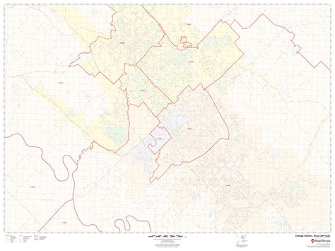 College Station Zip Code Map