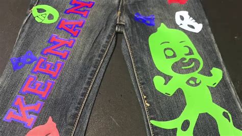 How To Customize Jeans Using Vinyl The Easy Way Youtube