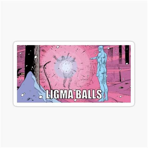 Dr Manhattan Ligma Balls Watchmen Meme Sticker For Sale By