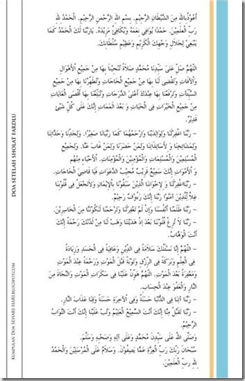 Doa Setelah Sholat Fardhu Pdf - Dakwah Islami
