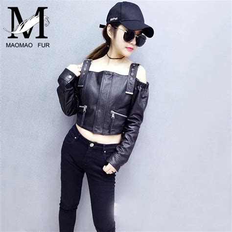 Fashion Lady Genuine Leather Strap Coat Without Collar Women Real Sheepskin Sex Coats In Leather