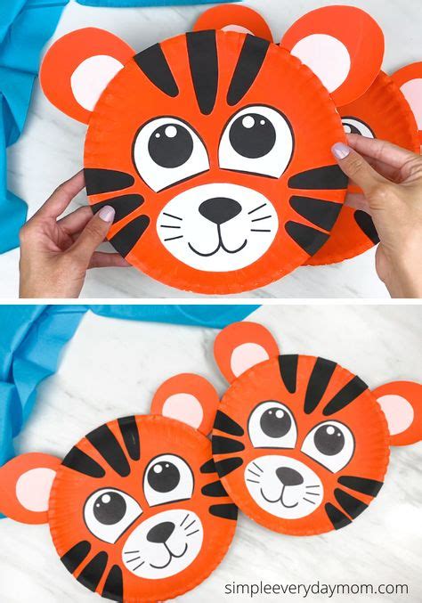 Paper Plate Tiger Craft In 2020 Preschool Crafts Tiger Crafts Kids