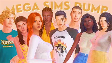 Sims 4 Mega Sim Dump Cc Folder 💖 Sims 4 Cas Youtube
