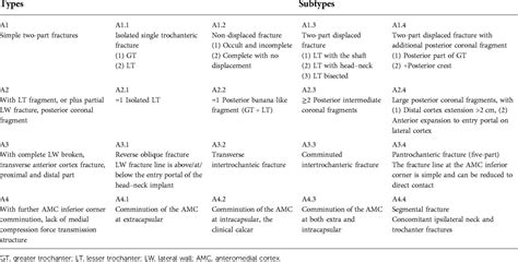 Frontiers A Sophisticated Fracture Classification System Of The