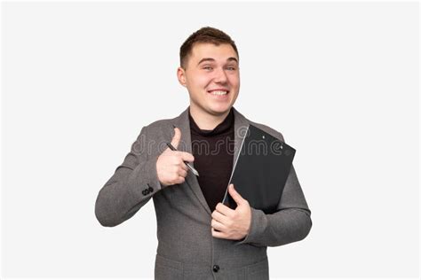 Successful Career Happy Business Man Thumb Up Stock Photo Image Of