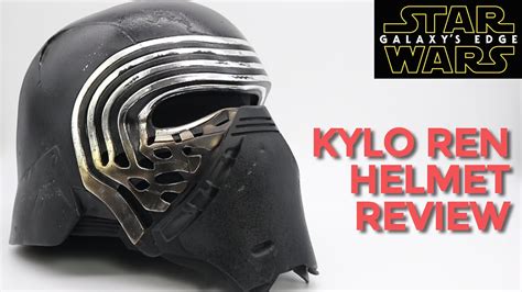 Official Star Wars Galaxys Edge Kylo Ren Helmet Review Youtube