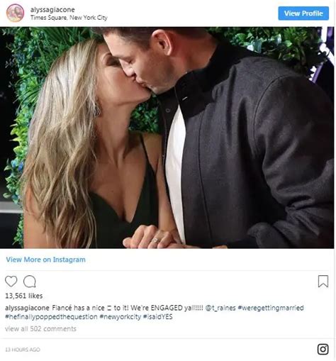 Tony Raines Girlfriend Alyssa Giagone Engaged The Challenge Star S Ring