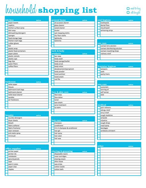 40 Printable Grocery List Templates Shopping List Templatelab 6 Free