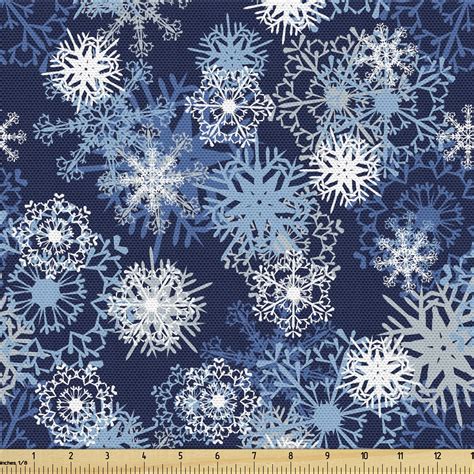 Winter Fabric By The Yard Upholstery Various Different Ornate