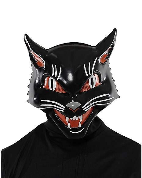 Garantie Perforeren Bioscoop Halloween Black Cat Mask Domein Begrijpen