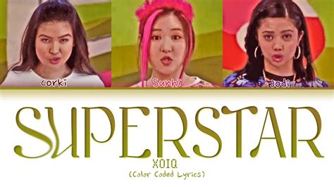 Xo Iq Superstar Color Coded Lyrics Youtube