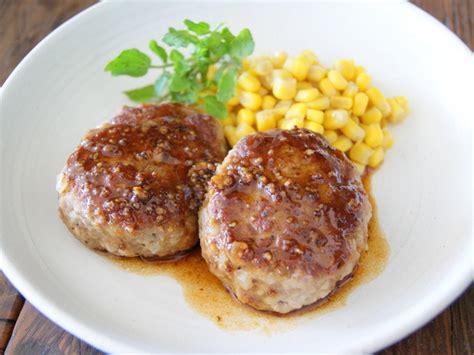 Check spelling or type a new query. Hamburg steak with honey and mustard sauce | KIRIN RECIPE ...