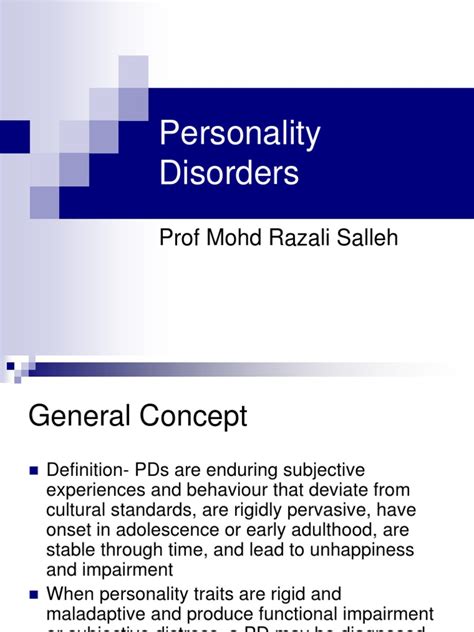Personality Disorders(1).ppt | Personality Disorder | Borderline Personality Disorder