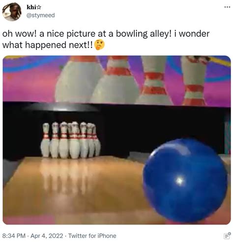 Oh Wow A Nice Picture At A Bowling Alley I Wonder What Happened Next 🤔 Nsfw Bowling